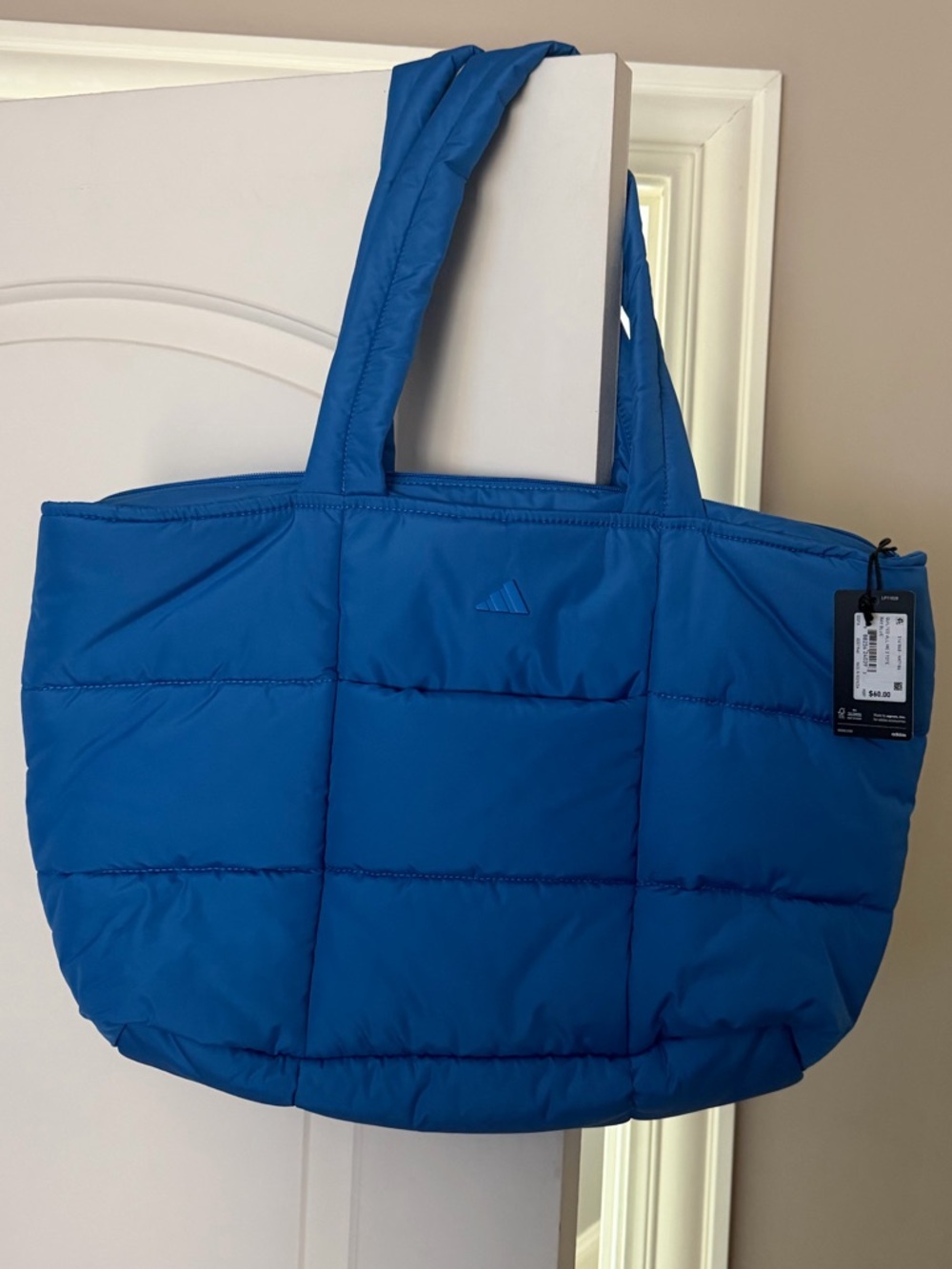 Brand new”Adidas”tote bag.Size-W-21”x15”inc.Color-Ray Blue.💙